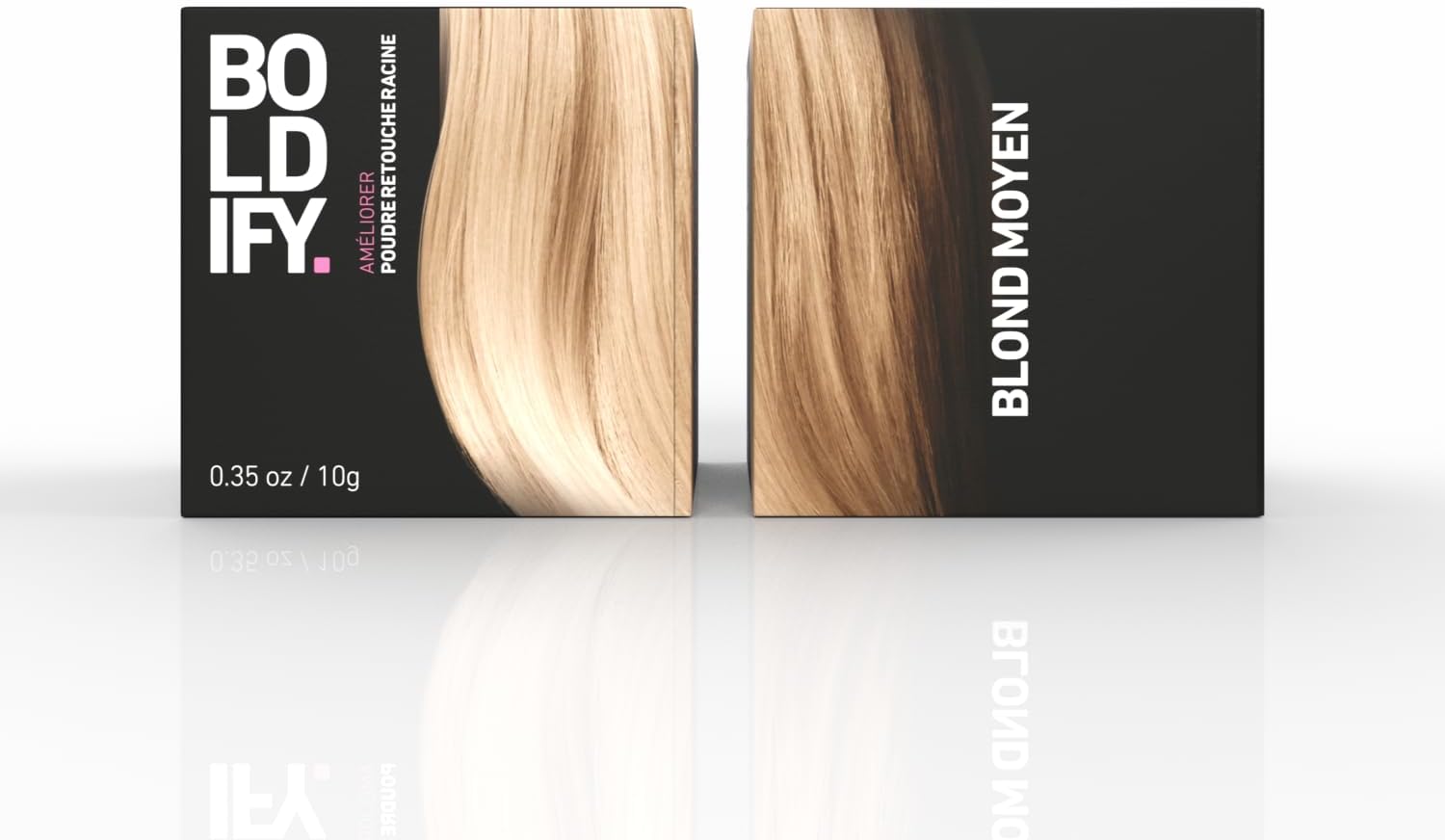 BOLDIFY - poudre racines cheveux - 10g - blond moyen, camoufle gris