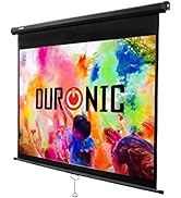 Duronic MPS70/43 Écran de projection 70" format 4:3 / 107.5 X 142.5 cm bâche projecteur toile d...