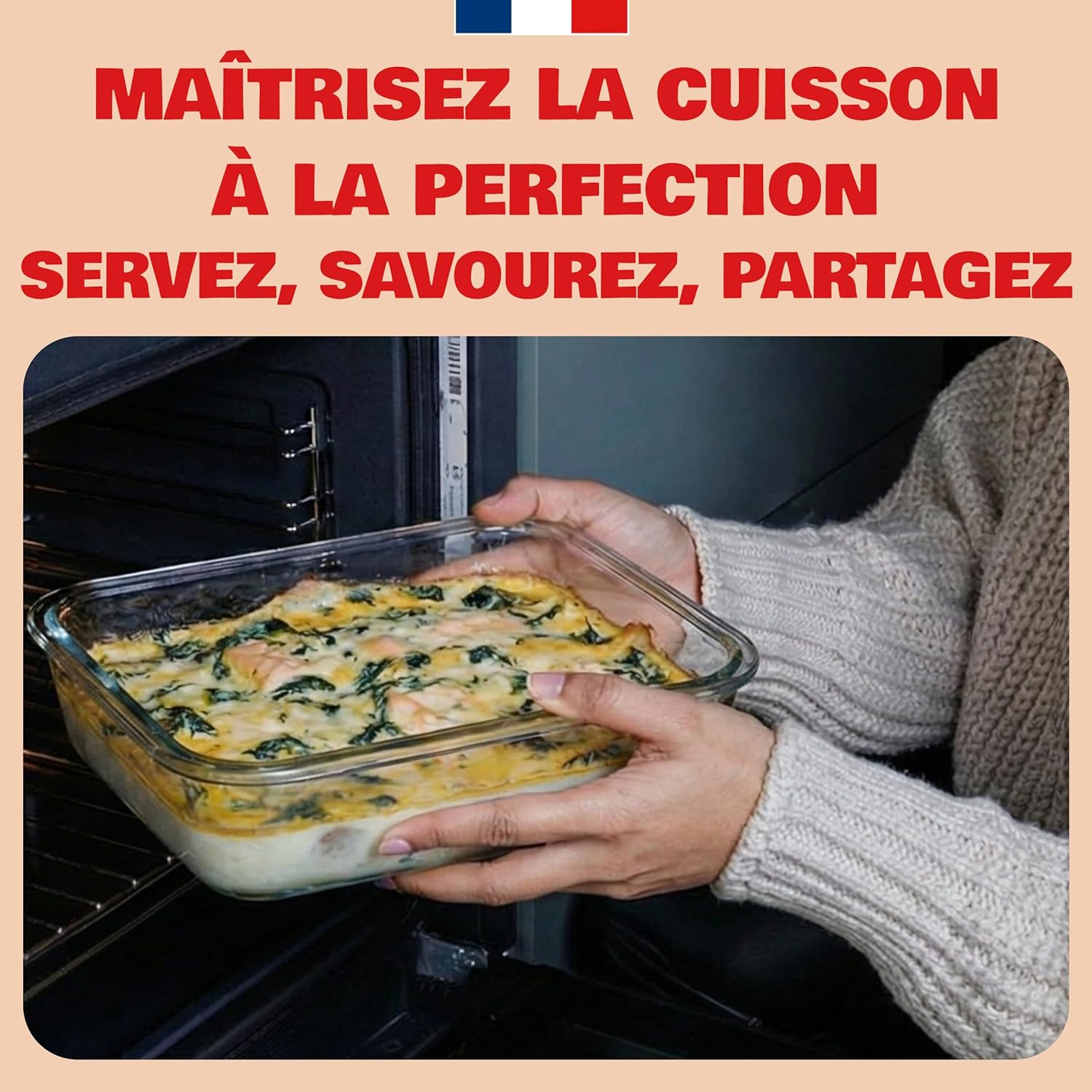 Pyrex - Spécial Congélateur Rectangulaire 19x14 cm - Verre borosilicate résistant et sans BPA