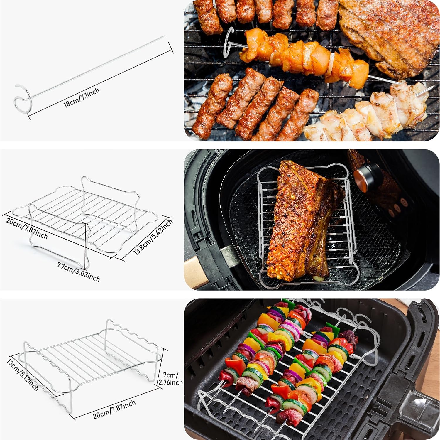 Accessoires Air Fryer - pour Ninja - 10.4L - Moule silicone, lot 22pcs, AF500EU