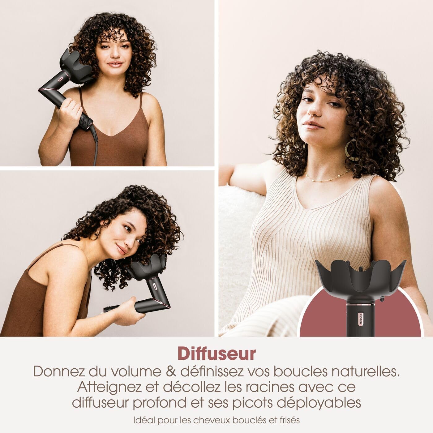 Shark - FlexStyle Air Styler - sèche-cheveux multifonction, auto-wrap, sans dommage thermique, tous cheveux