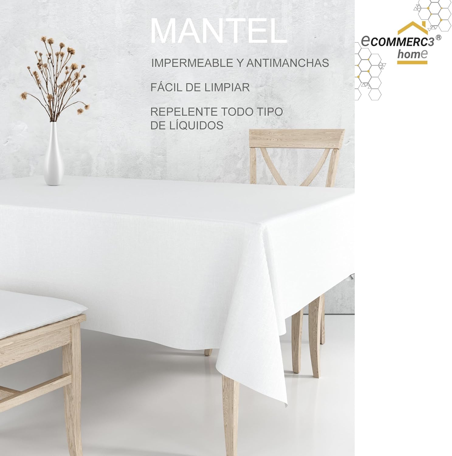 DUERO - Blue Série - 260x140 cm - Toile cirée anti-taches et imperméable