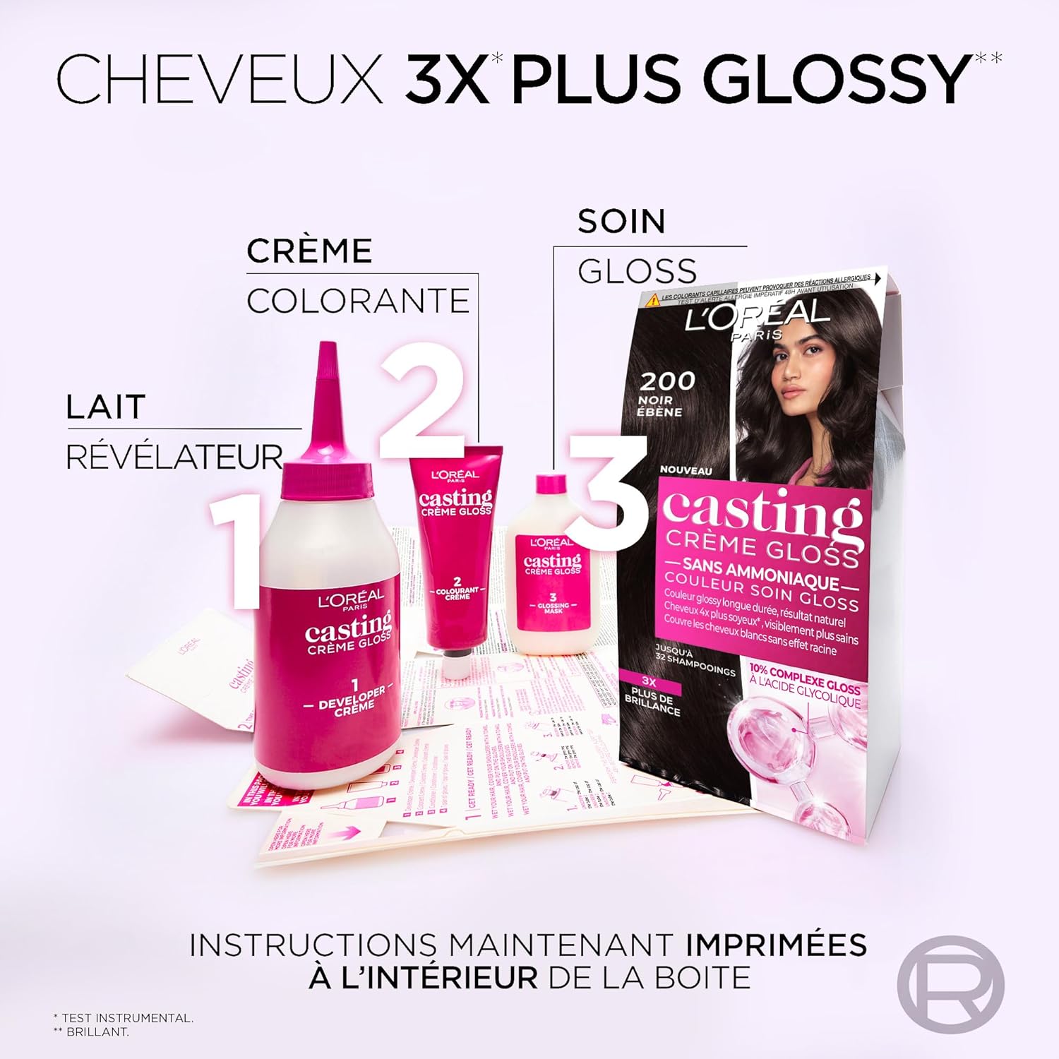 L'Oréal Paris - Casting Crème Gloss - Soin cheveux sans ammoniaque, chocolat, semi-permanente