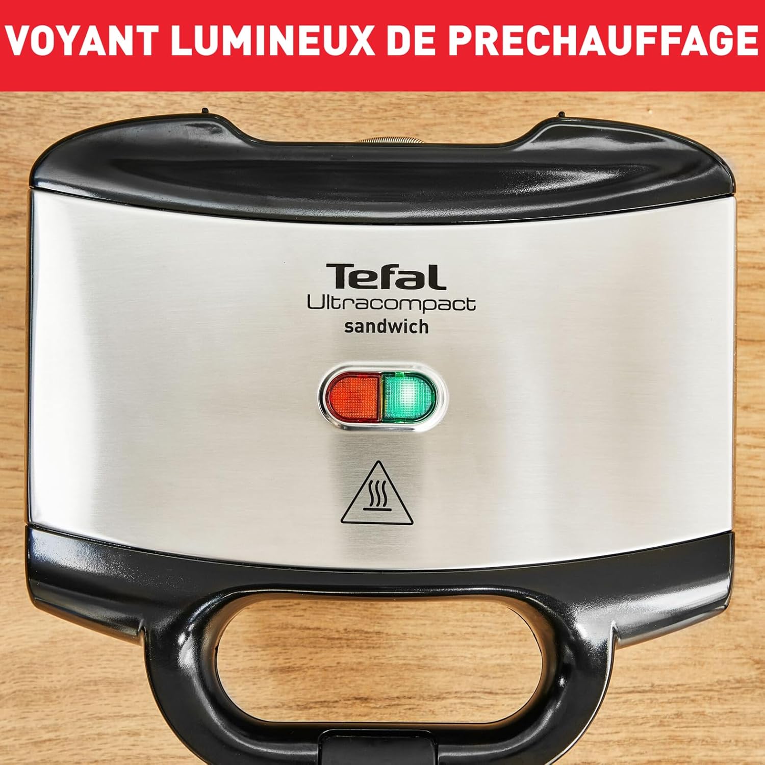 Tefal - Ultracompact - appareil croque-monsieur - antiadhésif, sécurité, rangement facile SM155212