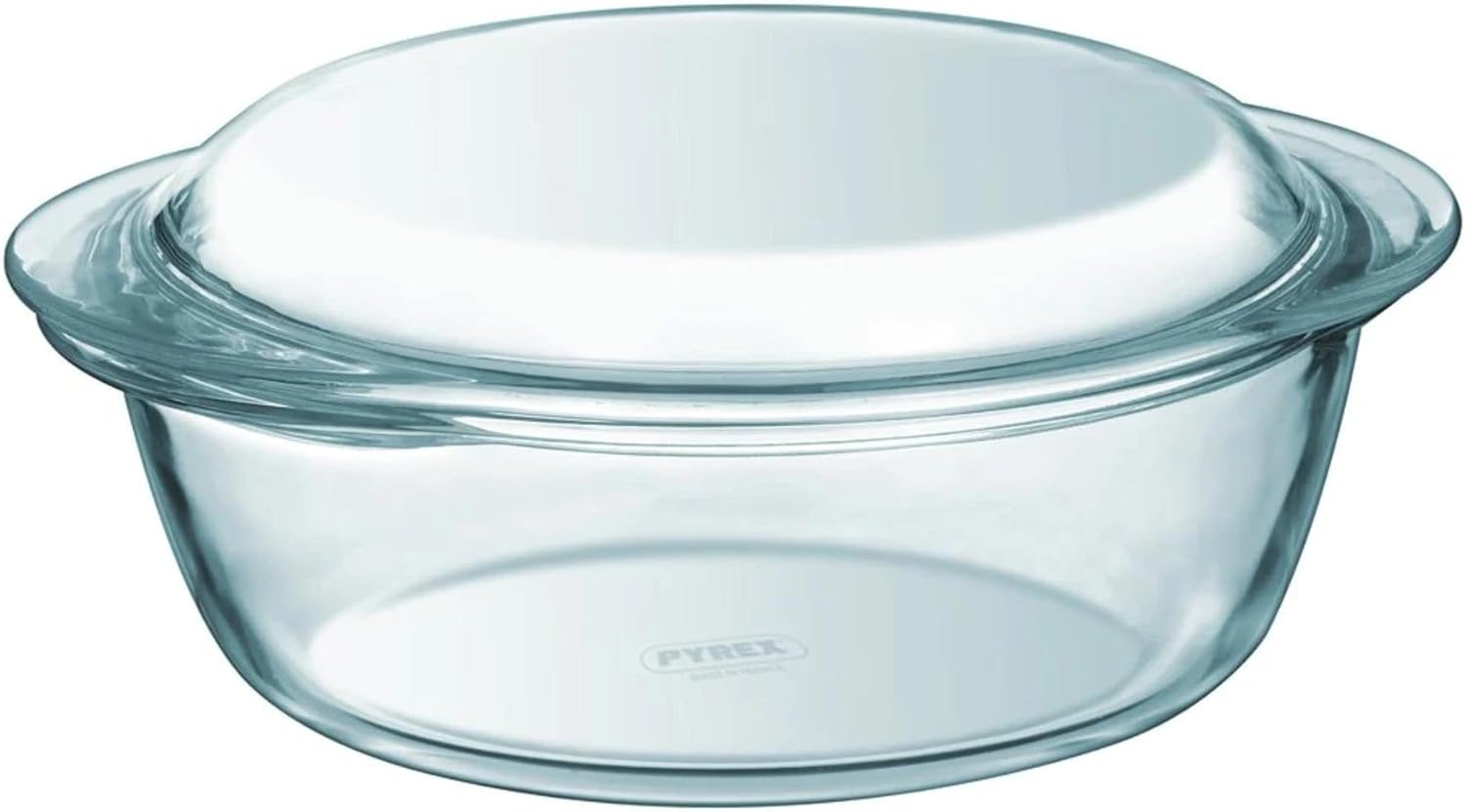 Pyrex - cocotte ronde Classic - 2,1L - verre résistant, four compatible
