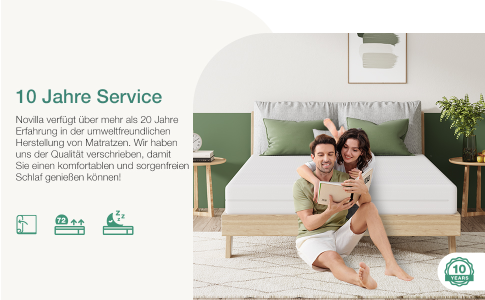 Matelas en mousse à froid 90 x 200 cm