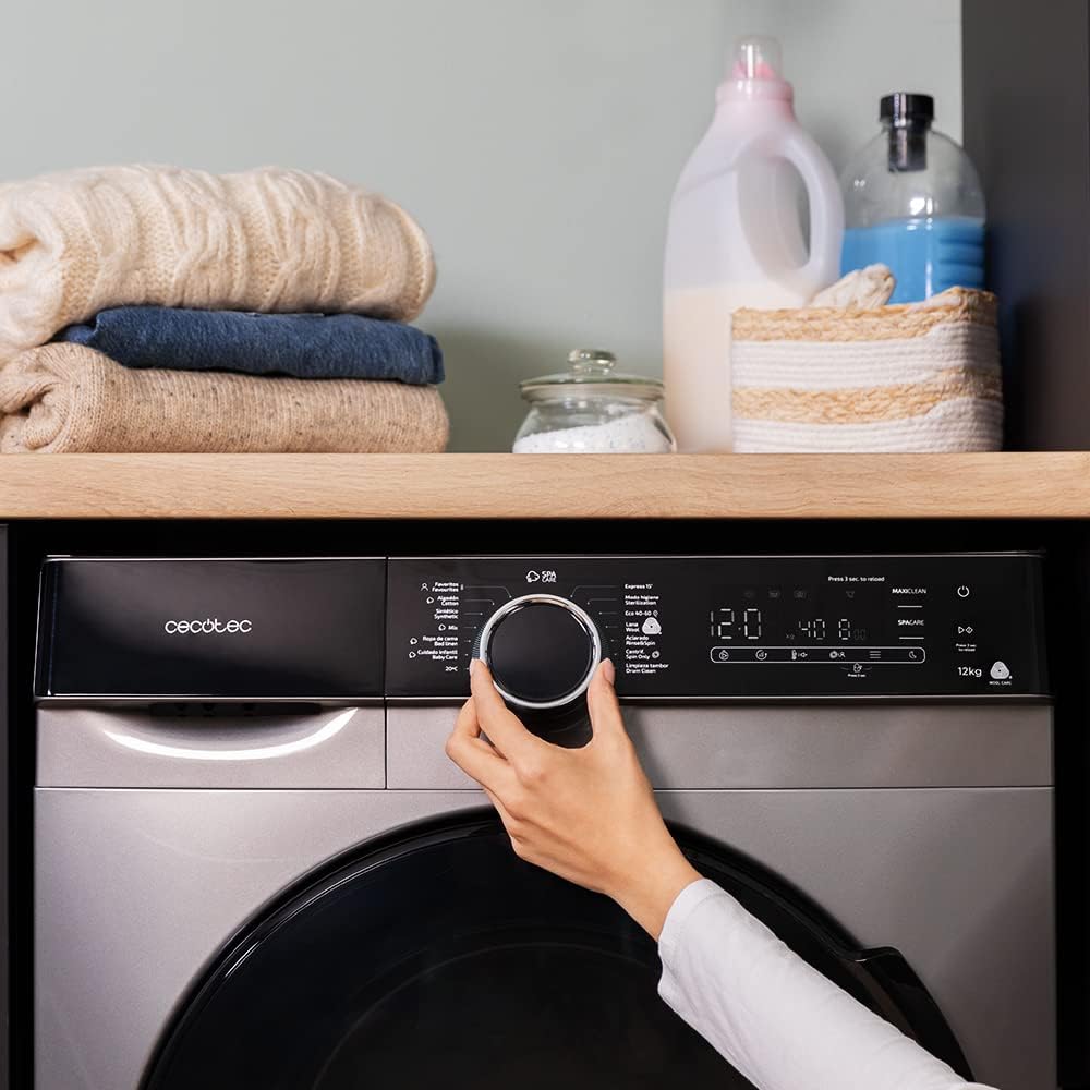 Cecotec - Bolero DressCode (série 121000) - 12kg, 1400tr/min, Inverter, Spa Care