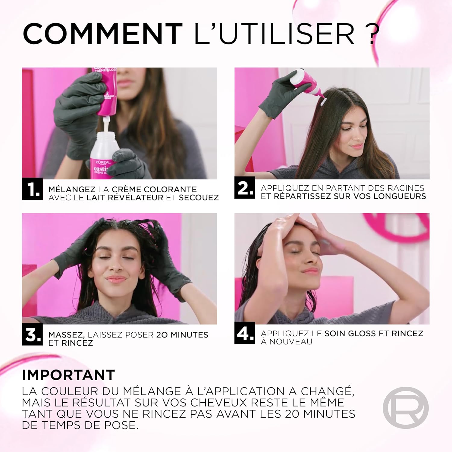 L'Oréal Paris - Casting Crème Gloss - Soin cheveux sans ammoniaque, chocolat, semi-permanente