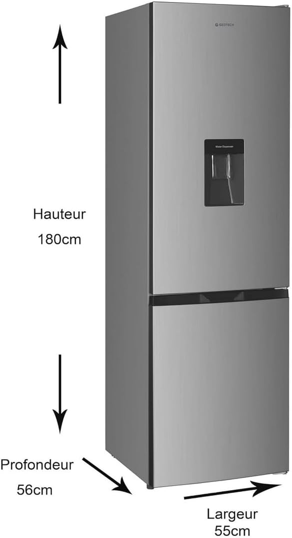 GEDTECH - Réfrigérateur combiné bas - 262L - Classe E - GCB262SL