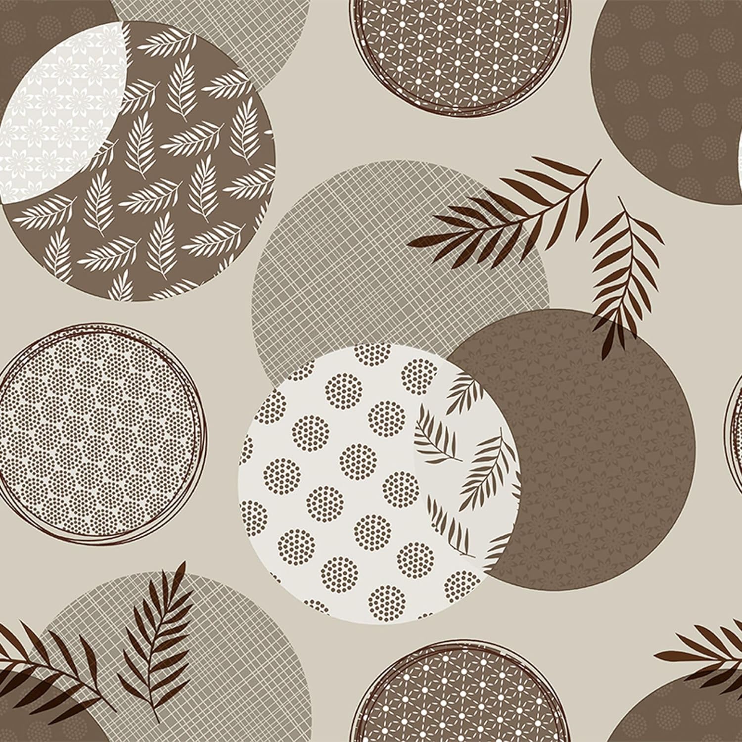 Nappe en toile cirée - Lens Blanc - 300x140 cm - anti-taches, imperméable, facile d'entretien