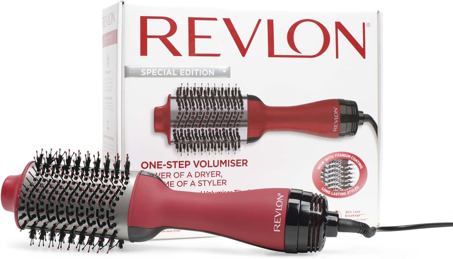 Revlon - Salon One-Step Titane - sèche-cheveux volumisant, adaptateur inclus - RVDR5279UKE