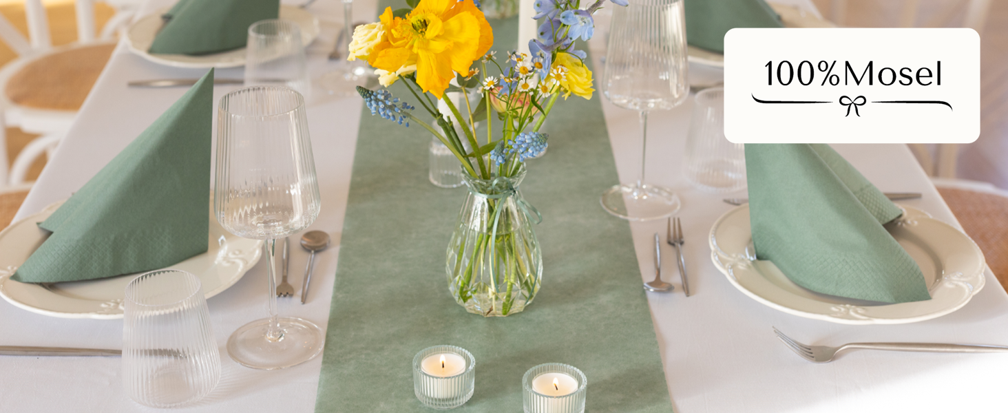 100%Mosel Chemin de table en non-tissé