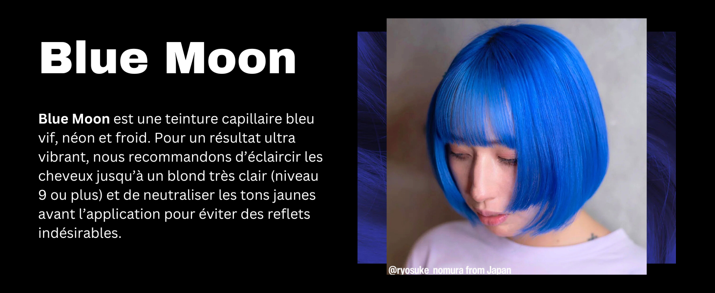 manic panic blue hair colour