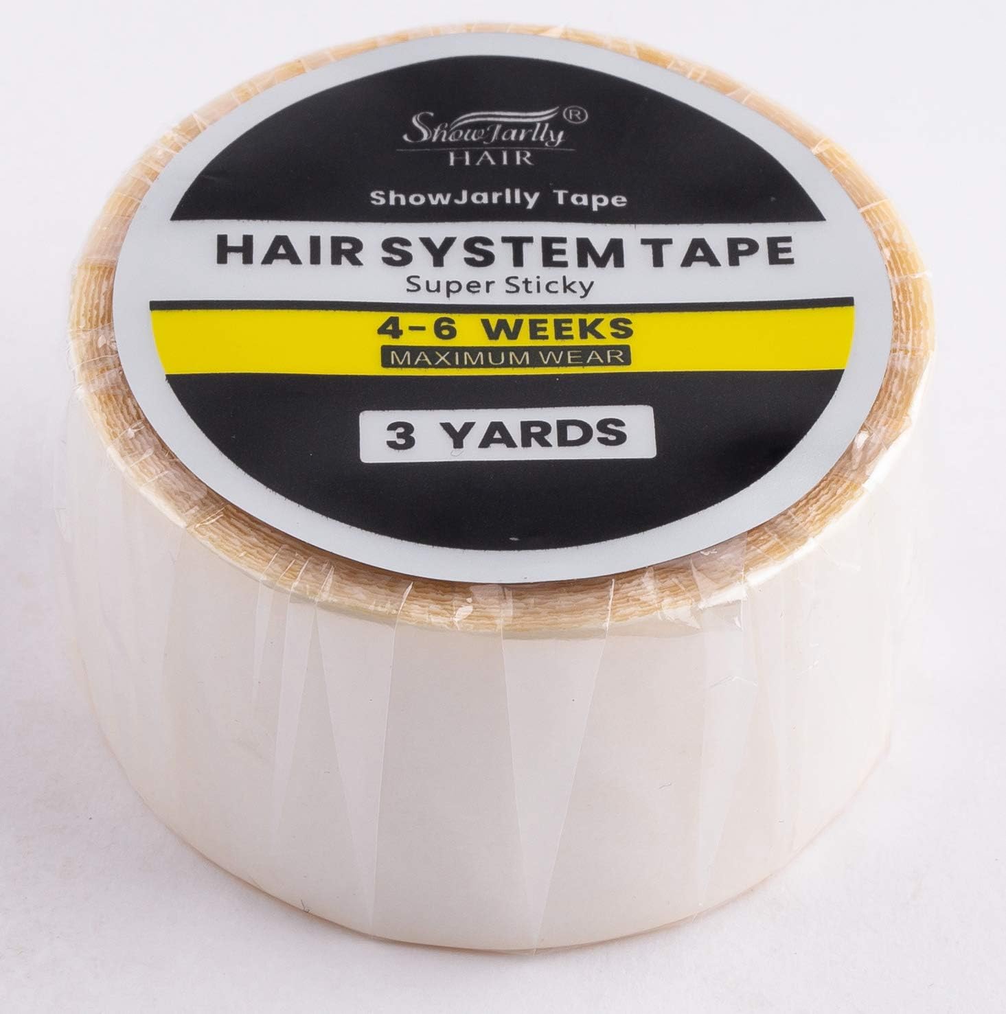 ShowJarlly - rouleau adhésif lace extra fort 2.5cm x 3Yards, fixation perruque