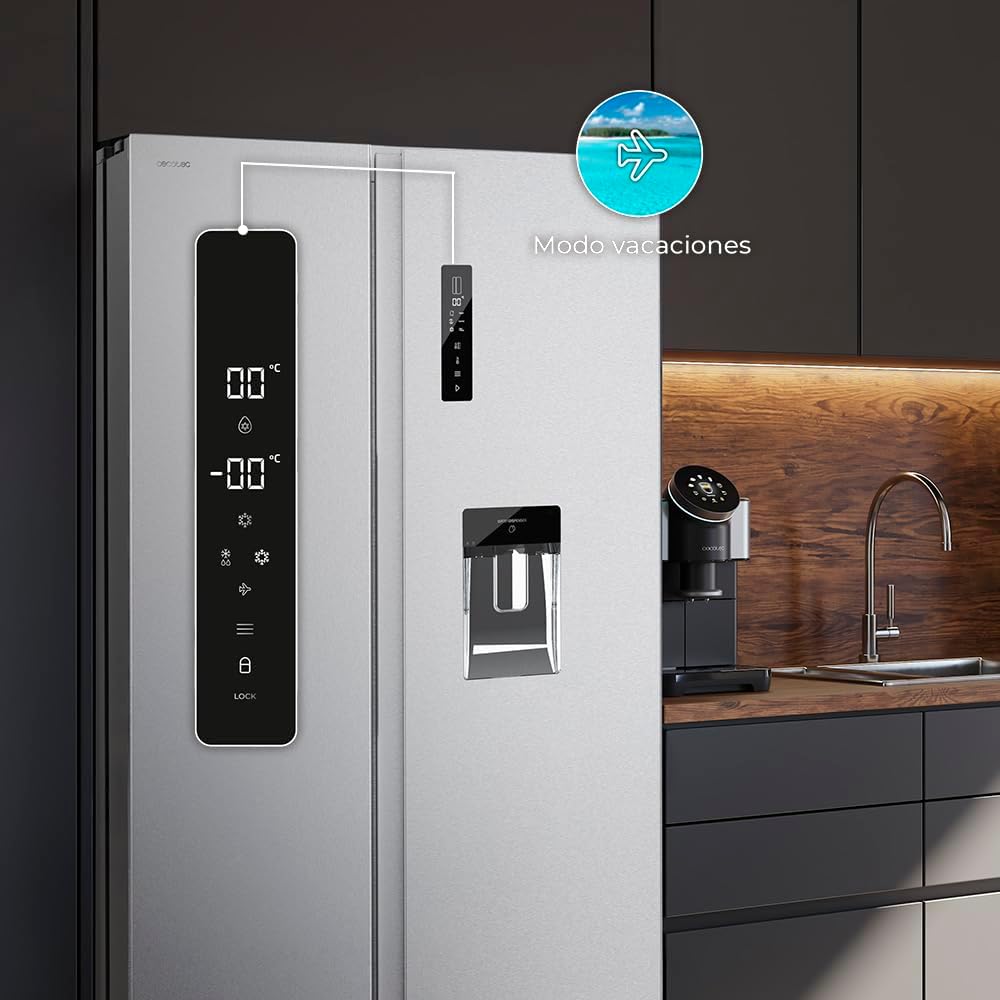 Cecotec - Bolero CoolMarket - 177x90 cm - 559L, No Frost, Multi Air Flow, Inverter Plus, SBS 562