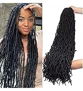 MLETULIPS Faux Locs Crochet Hair 6 Packs Soft Locs Crochet Braids Meches Crochet Locks Cheveux Fa...