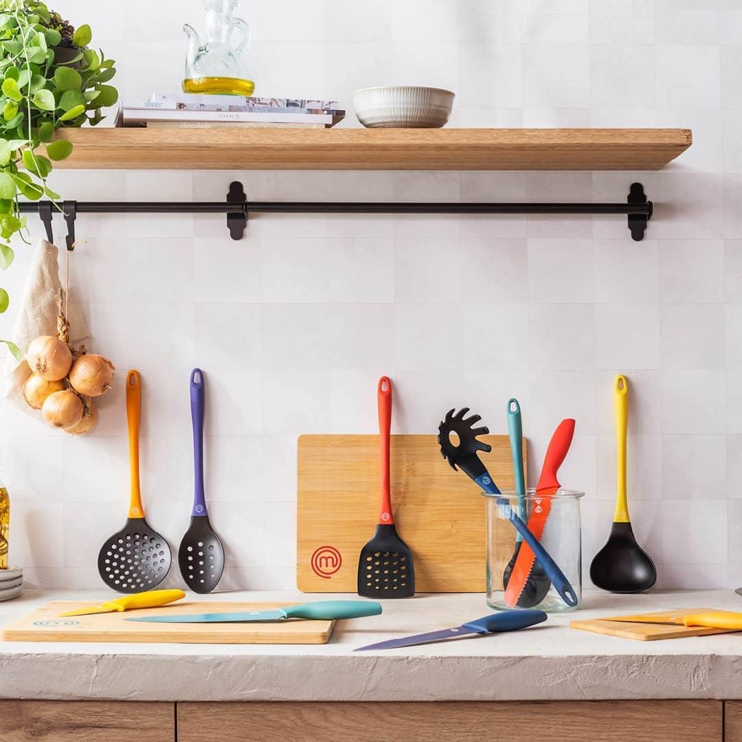 MasterChef - Set couteaux cuisine 5 pcs - inox multicolore, résistants