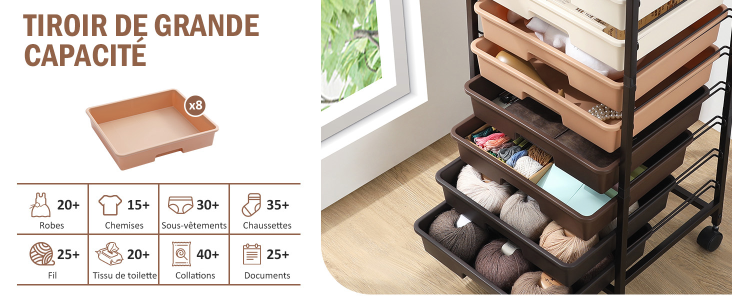 Chariot de salle de bain