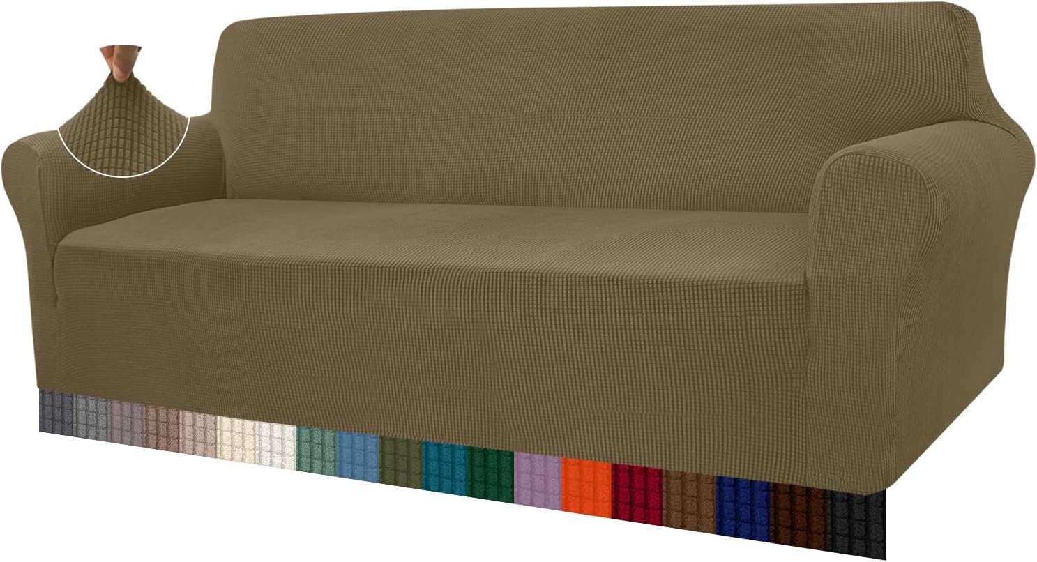 Granbest - housse canapé jacquard extensible 4 places - protection animaux