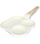 GiPP Poêle anti-adhésive pour omelettes, poêle de petit-déjeuner 3/4 trous, poêle japonaise paire...