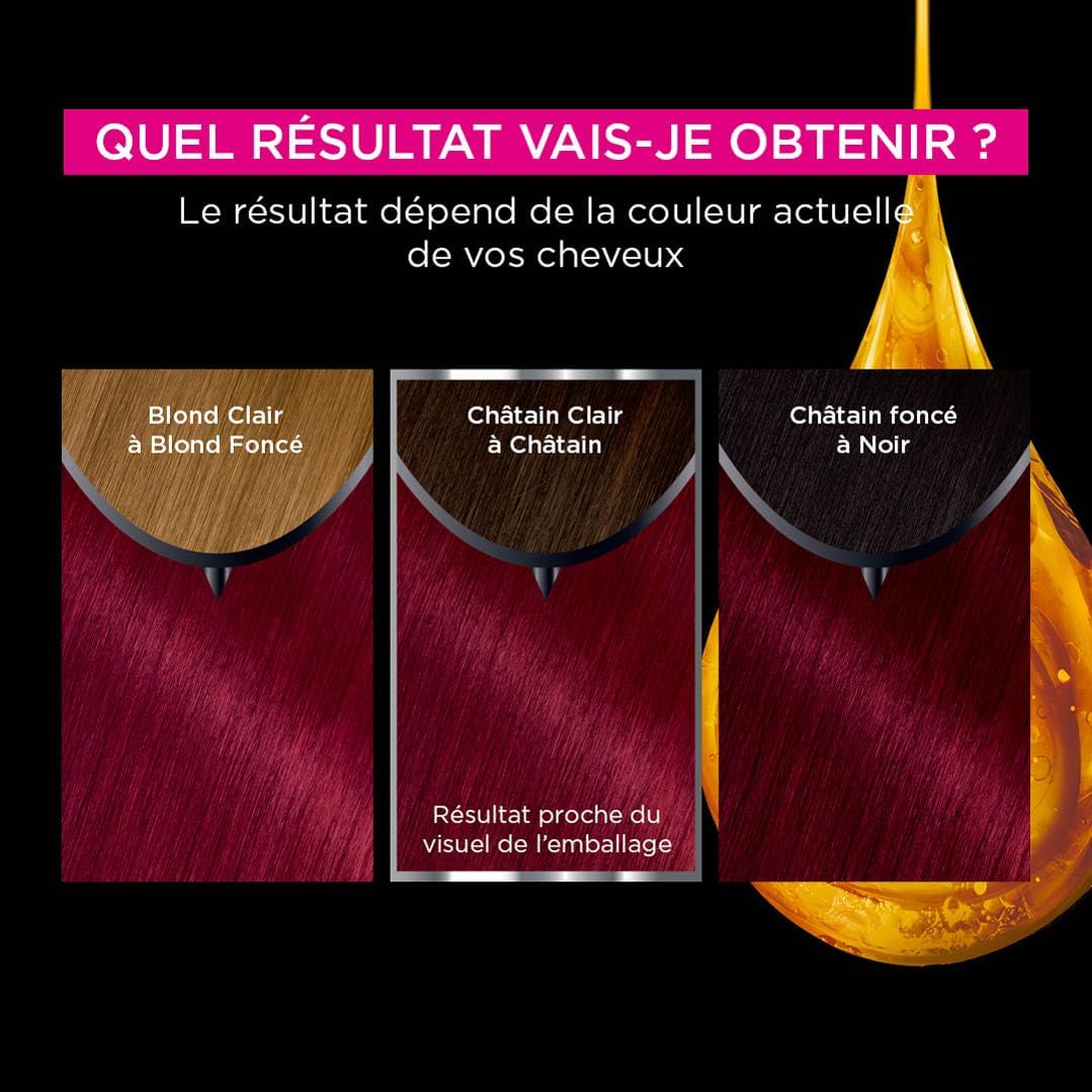 Garnier - Olia coloration cheveux - sans ammoniaque - 6.66 carmin éclatant