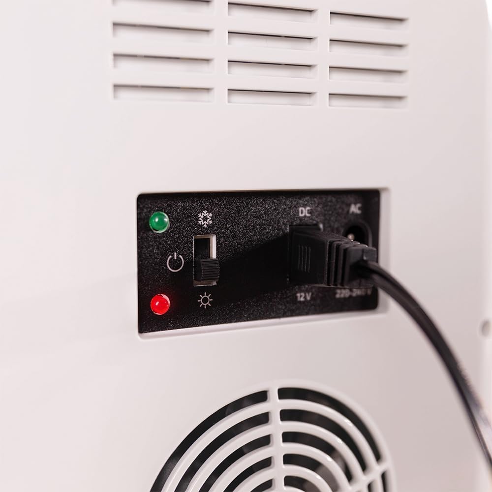 Cecotec - Mini frigo Bolero MiniColing 10L - chaud/froid, 12-220V, Bahamas Pink