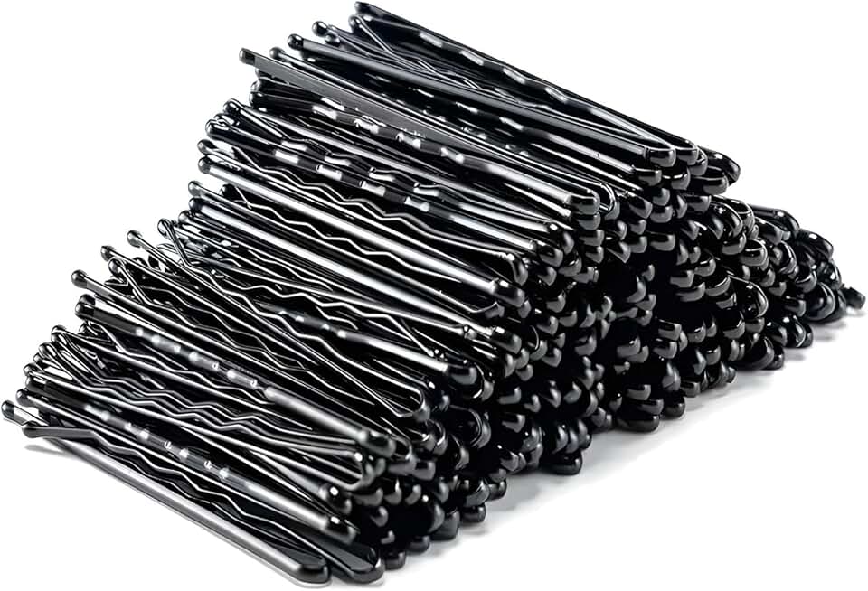 Epingles à cheveux - standard lot de 144 - acier noir - maintien sûr