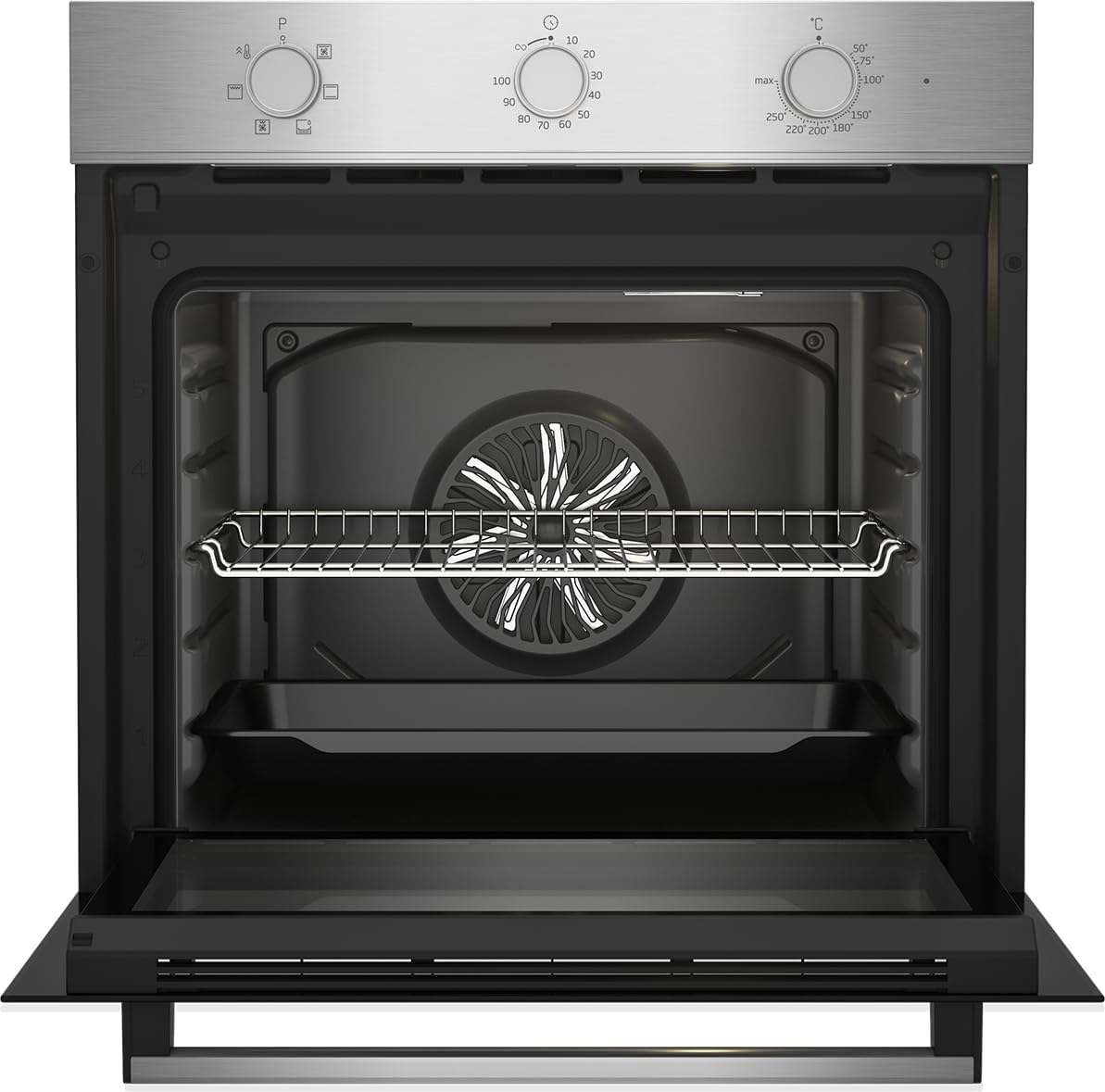 Beko - Four multifonction Inox, 60cm, chaleur tournante - BBIE12100XD
