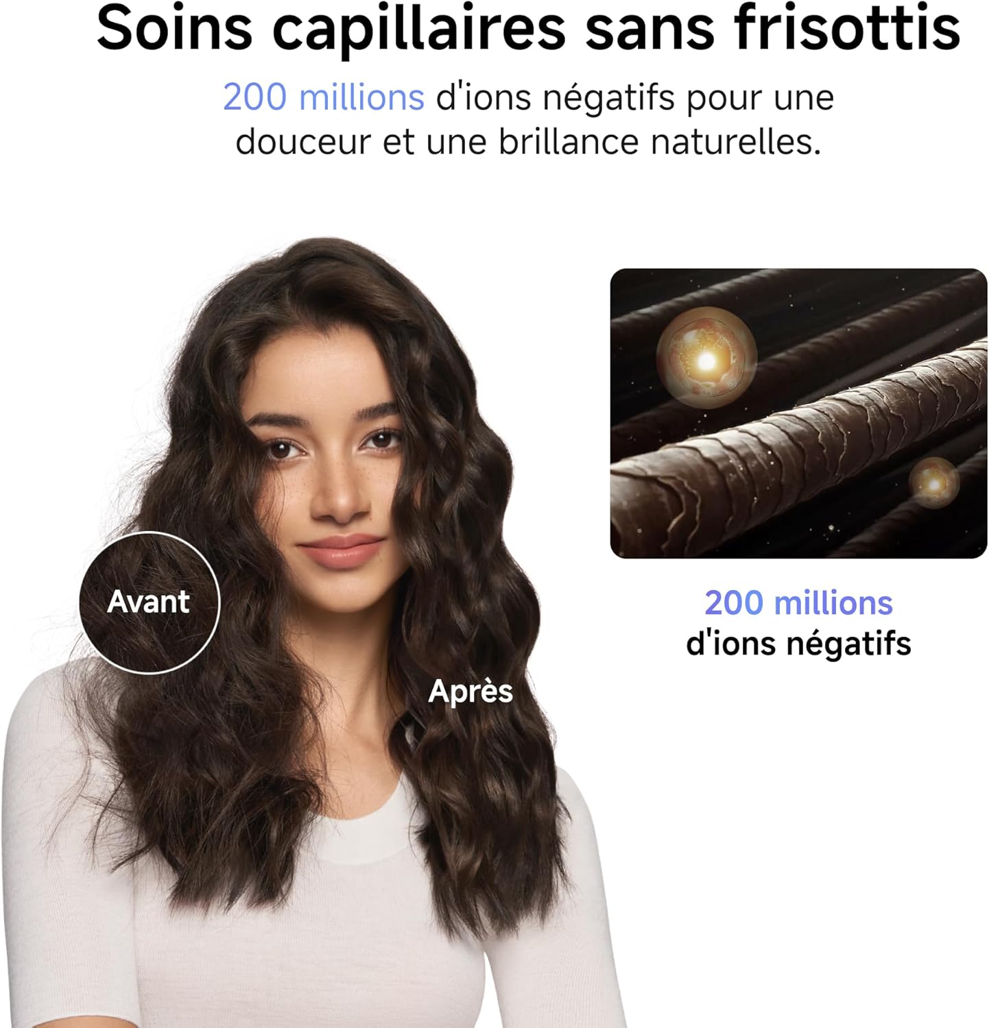 Laifen - Neo - 390g - sèche-cheveux ionique, brushless, 59dB, 2 buses