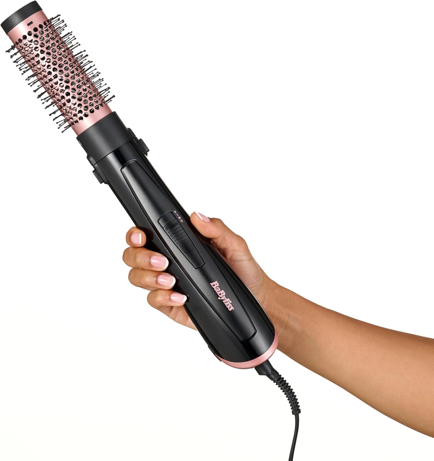 BaByliss - Brosse soufflante Perfect Finish - 3 accessoires - 2 températures, ionique, bouton air froid - AS126E