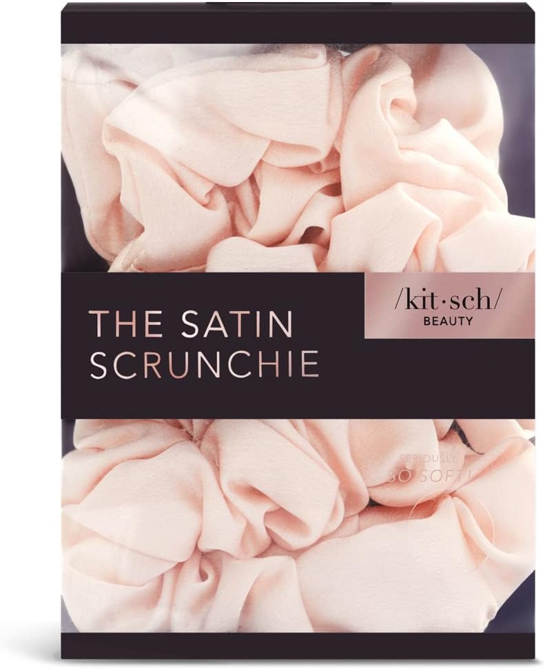 Kitsch - série Blush - lot de 5 chouchous satin - douceur sommeil