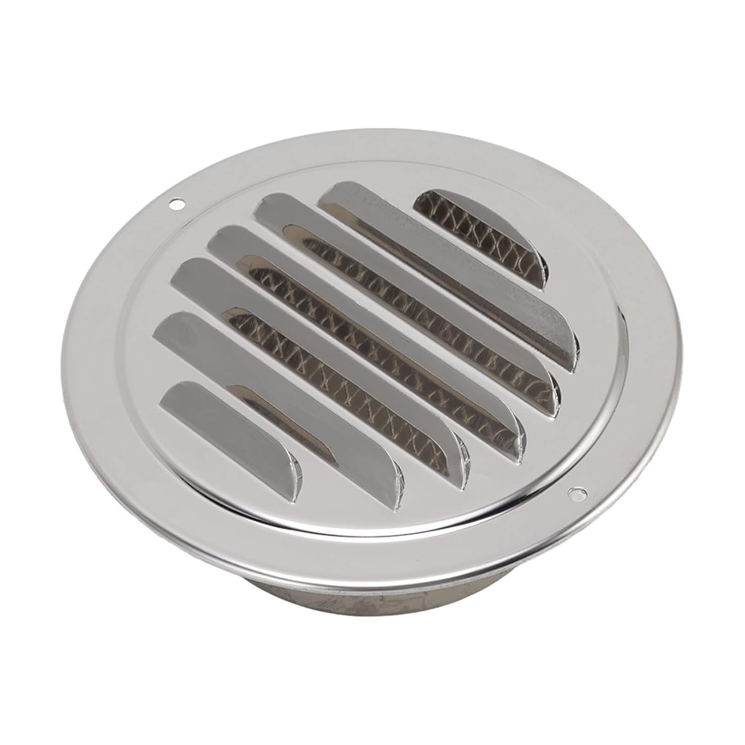 Grille de ventilation ronde inox 160mm, anti-corrosion, montage facile
