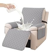 Protecteur ou coussin de meuble matelassé gris en cours d'installation ou de démonstration sur des meubles, illustrés sous plusieurs angles.