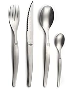 LOU LAGUIOLE - Ménagère 24 couverts de table pour 6 personnes - Jet - Acier inoxydable 18/0, Fini...