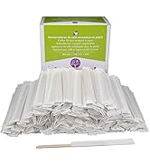 GoBeTree 500 cuillères en Bois emballées Individuellement dans du Papier de 11 cm. Bâtonnets de c...
