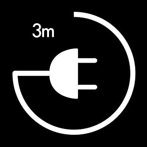 Longueur du câble : 3 m.