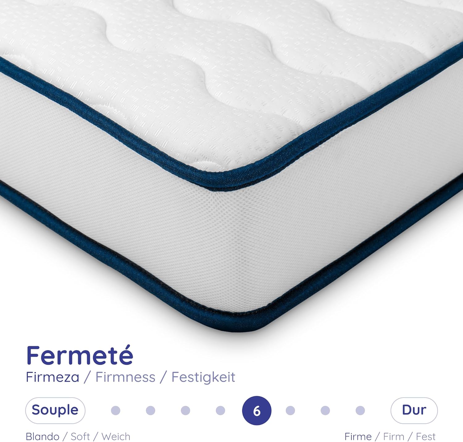 Cosmos - Upsilon 90x190 - mémoire de forme, 7 zones, réversible