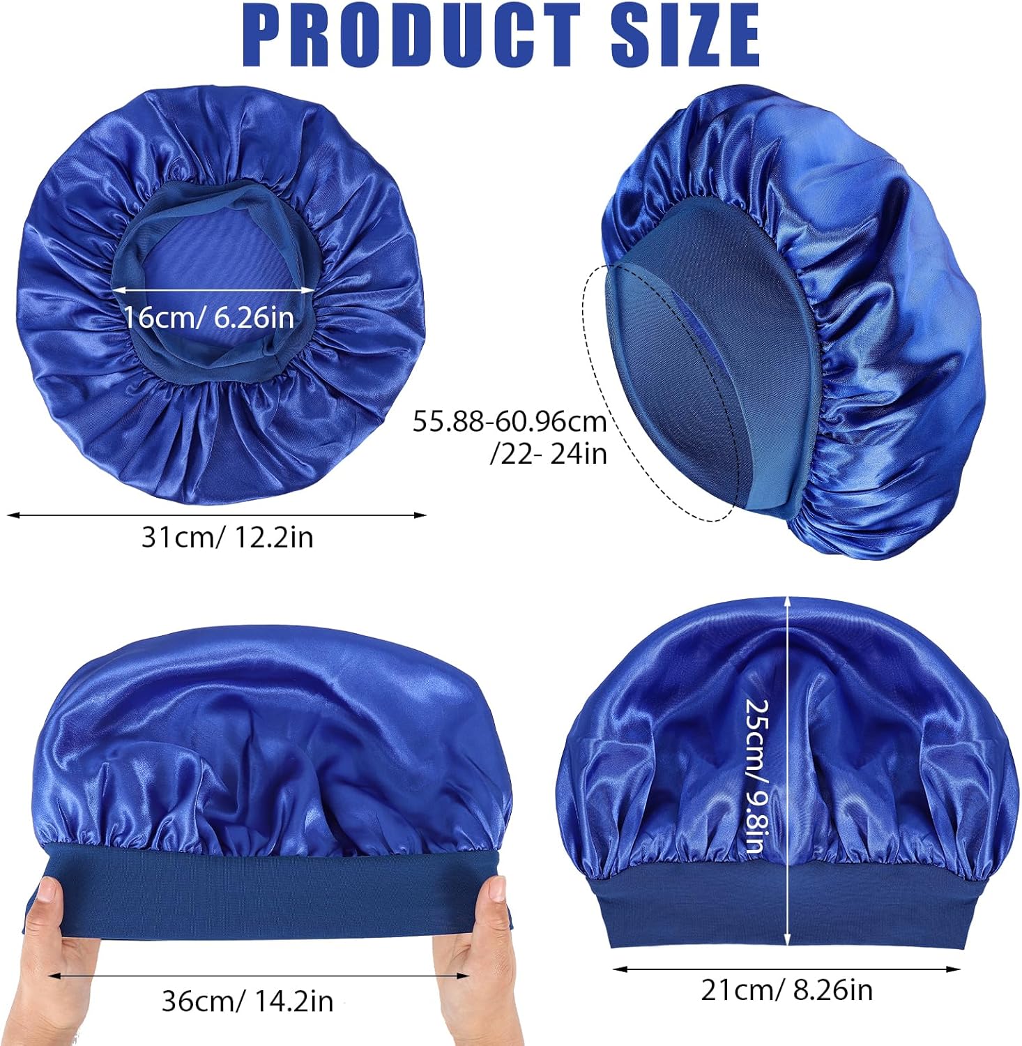 Bonnet Satin Cheveux Nuit - élastique - soin cheveux, protection nocturne