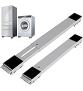 SOLEJAZZ Base de machine à laver avec frein, base réglable mobile pour lave-linge, sèche-linge, réfrigérateur...