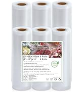 KitchenBoss Sac Sous Vide Alimentaire：6 Rouleaux 20/28 x 300cm Rouleau Sous Vide Alimentaire pour...