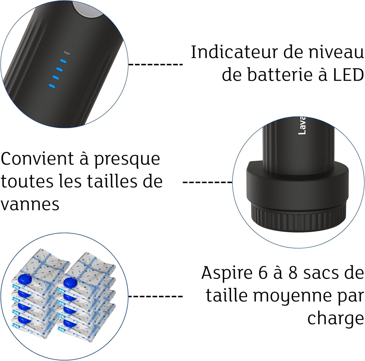 VAC-U-PUMP – Pompe à vide USB-C portable, compacte, sans fil, VACUPUMP