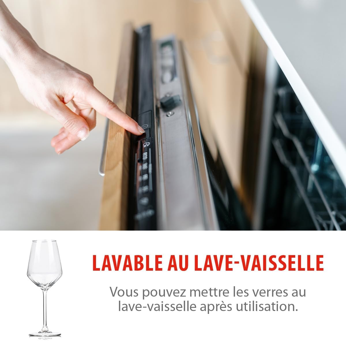 alpina - Verrerie 4 pièces - flûtes à champagne 210ml - Compatible lave-vaisselle