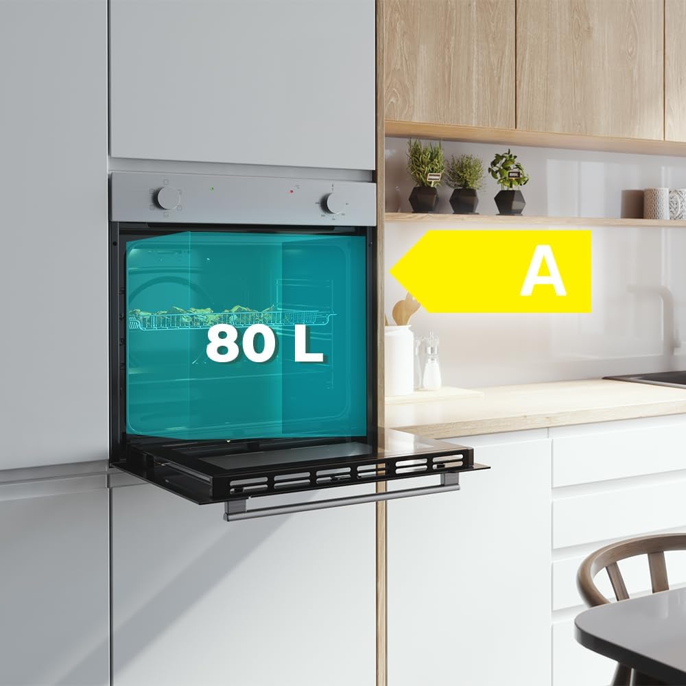 Cecotec - Four multifonction 80L, 2800W, 5 fonctions, Steam C126400