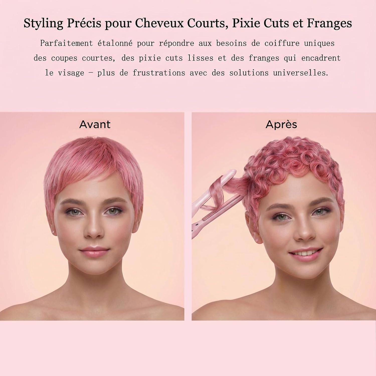 SAOSA - mini lisseur 2-en-1 - compact céramique, 90-210°C, double tension