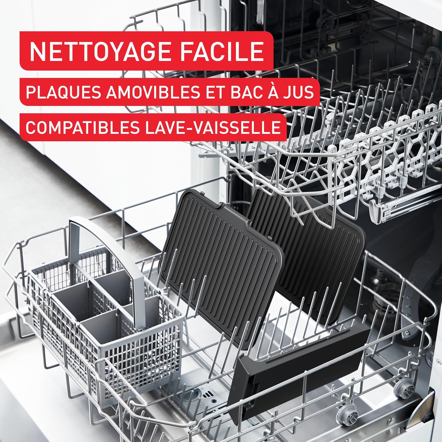 Tefal - SuperGrill 3-en-1 XL - grande surface, 2200W, thermostat ajustable - GC520DE0