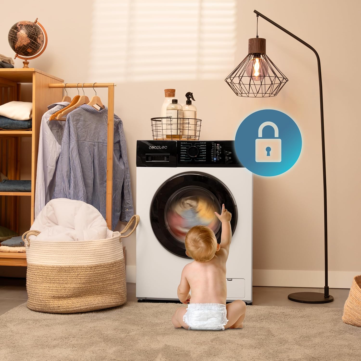 Cecotec - Bolero DressCode 720 - 7 kg - 1200 rpm, 15 programmes, faible conso