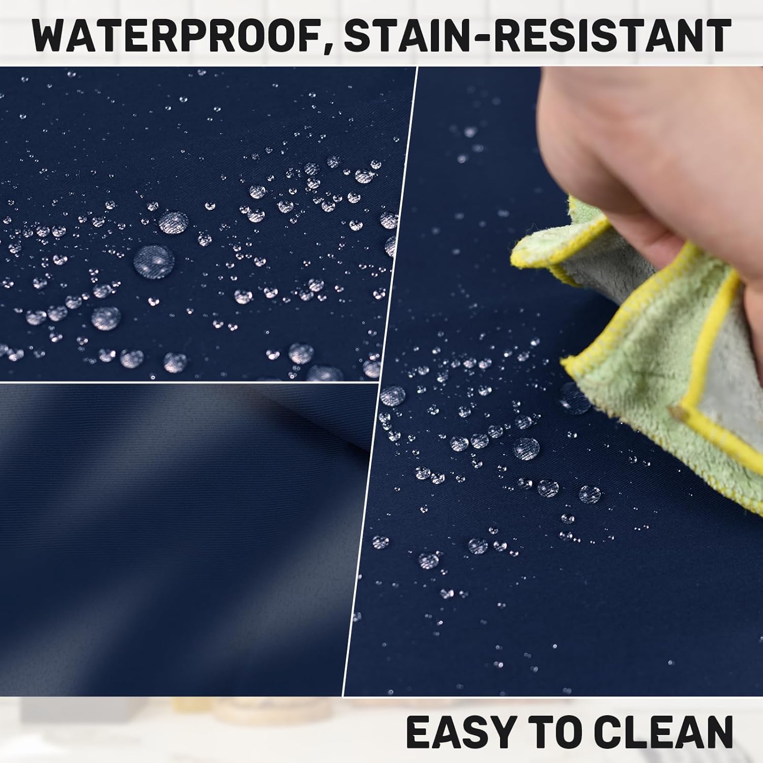 Tablier de chef - 2 poches, grande taille, unisexe, lot de 2 pièces