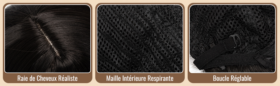 Trois panneaux carrés identiques montrant des matériaux texturés noirs ou des échantillons de tissu avec différents angles d'éclairage, démontrant diverses propriétés du matériau.