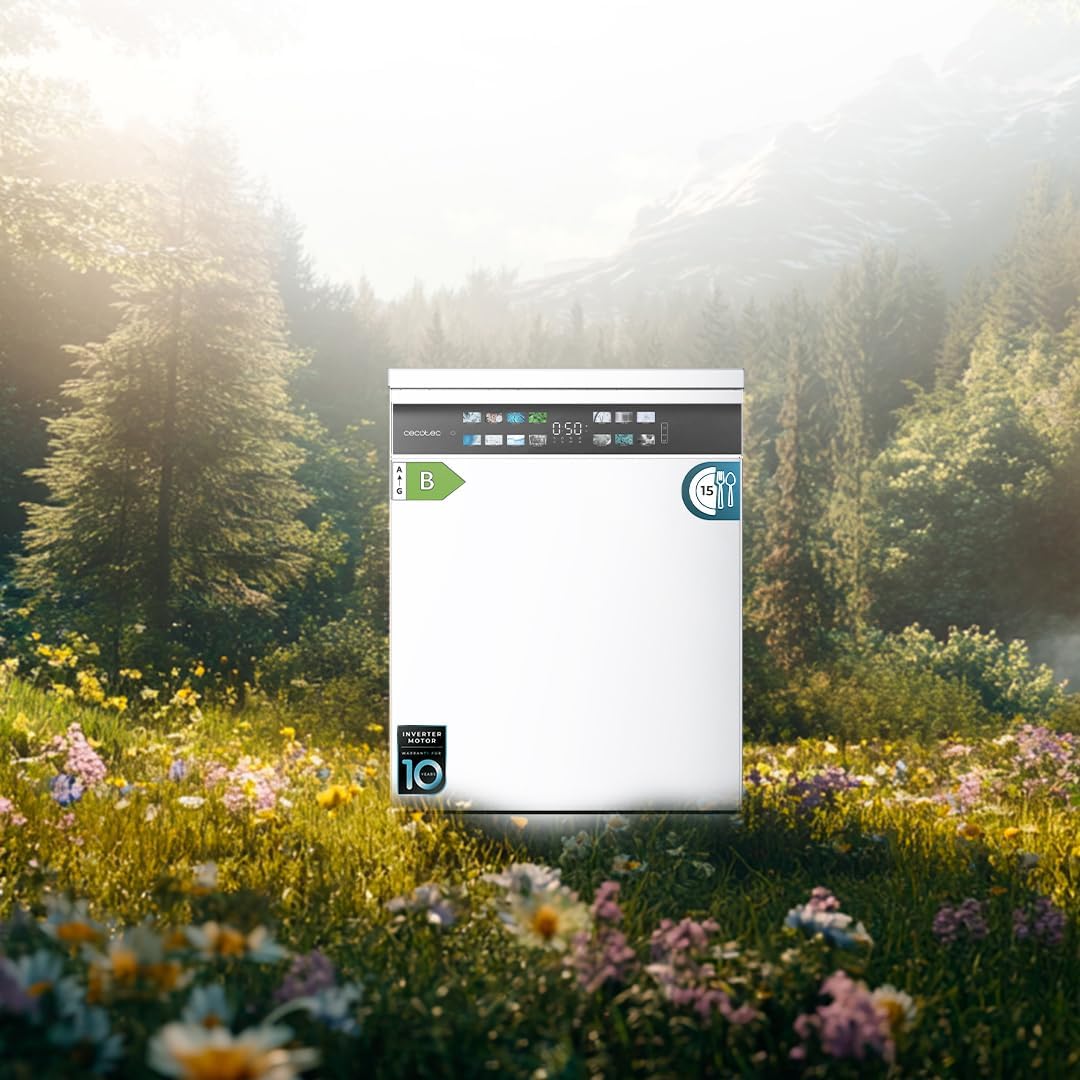 Cecotec - Bolero série Aguazero - 60cm - 15 couverts, Inverter, Turbo Dry, 6700B