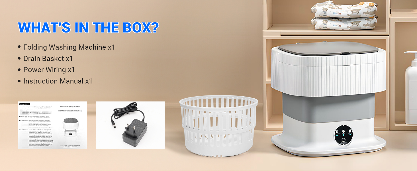 Disposition de déballage du produit montrant plusieurs composants et accessoires circulaires blancs disposés dans un présentoir d'emballage